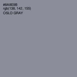 #8A8E9B - Oslo Gray Color Image